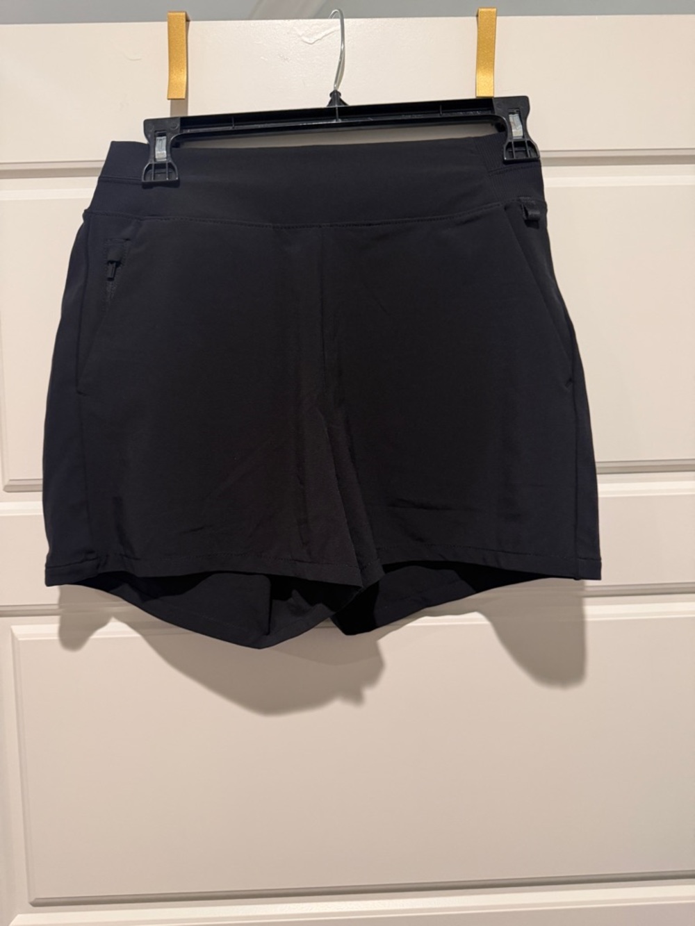 Athleta Black Brooklyn Shorts with Zipper Pockets